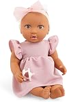 LullaBaby – 14-Inch Realistic Baby Doll – Blue Eyes, Fair Skintone & Soft Huggable Body – Lilac Jumper Outfit with Bow Headband – Removable Clothes – Pretend Play Toy for Kids Ages 2+