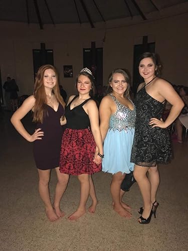 Miniatura 5 de Fanciest Vestido corto de gasa con cuentas para mujer, vestido de fiesta de cóctel 2024