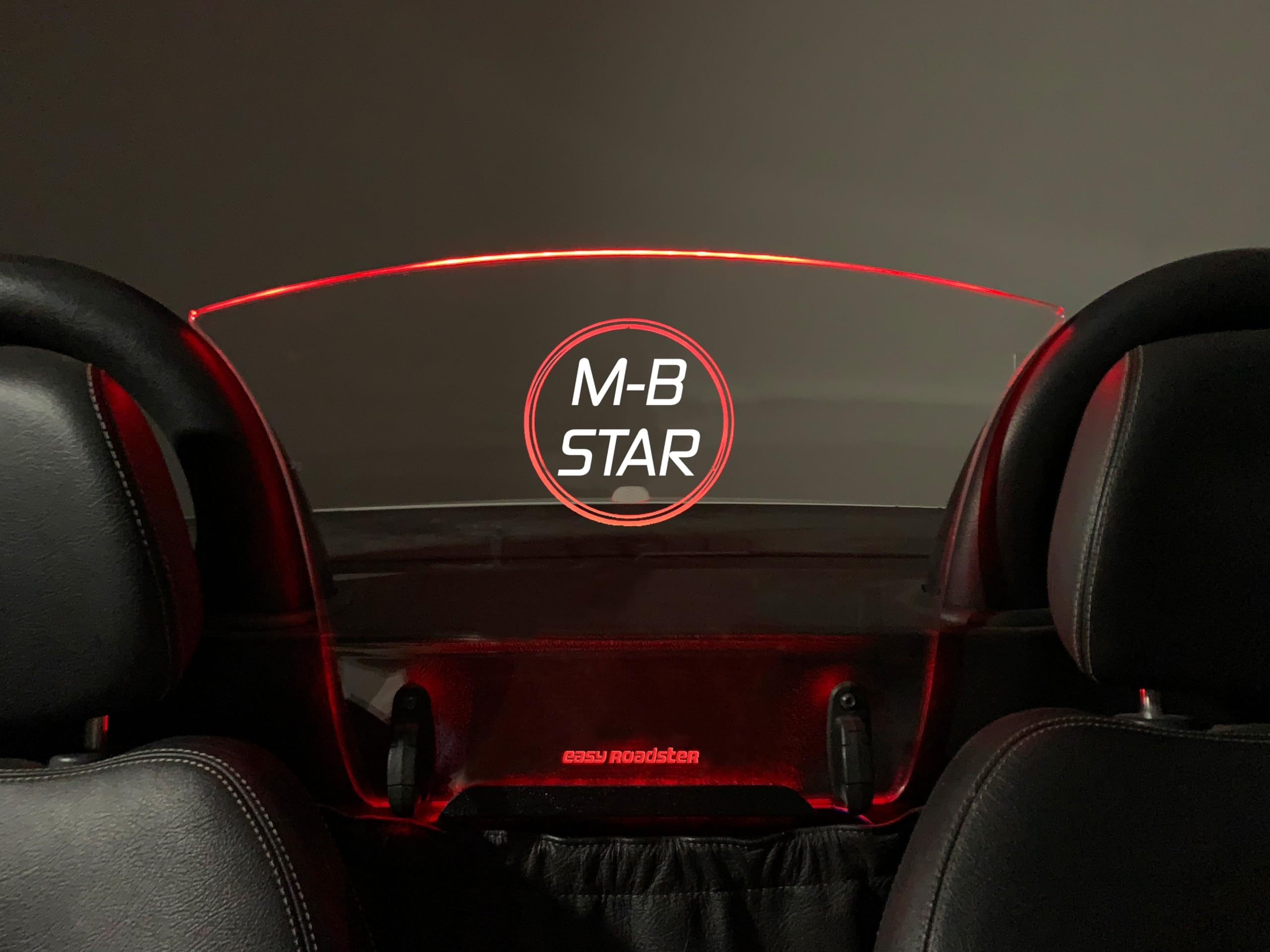 Wind Deflector Compatible with Mercedes-Benz SLK Class 1998-2004 (R170) Windscreen & Multi color Illumination Kit