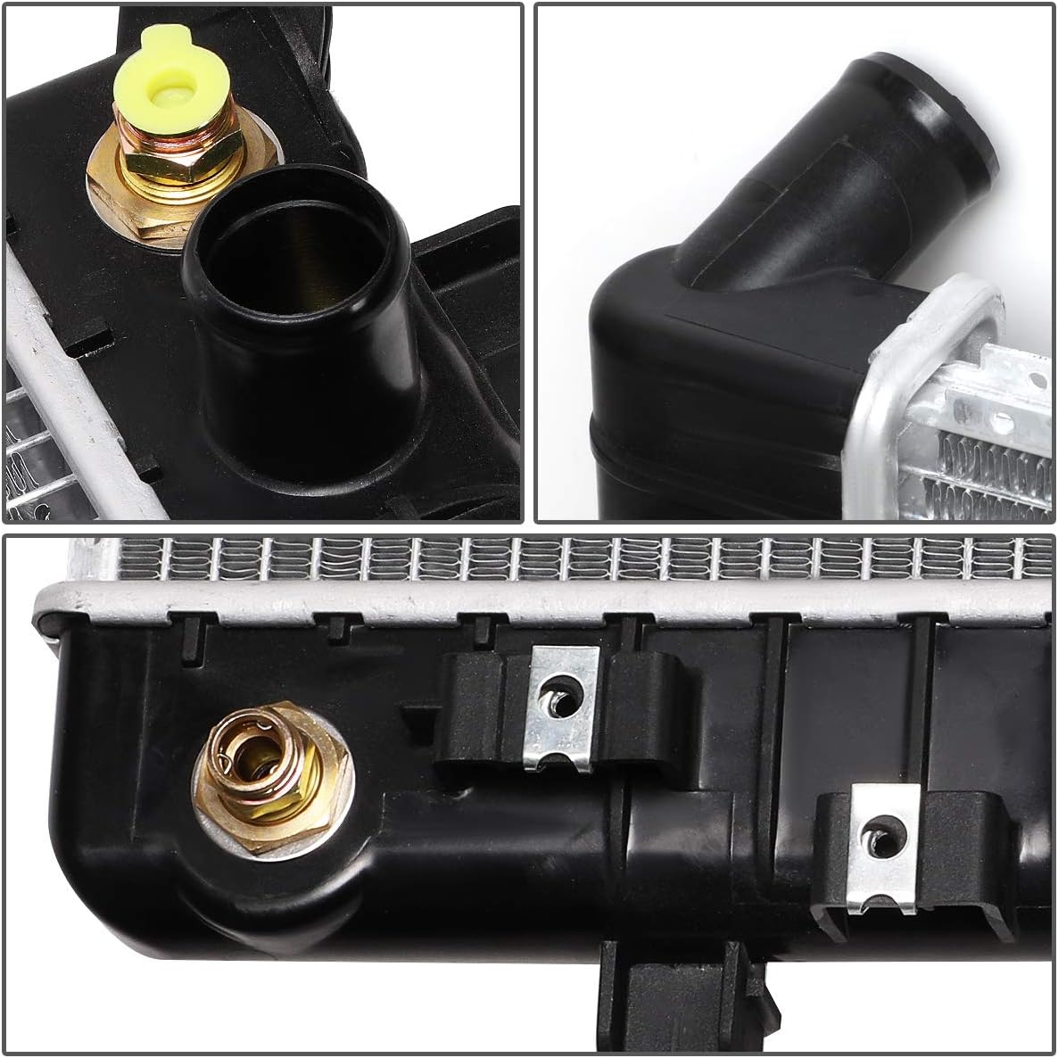 DNA Motoring OEM-RA-2827 Aluminum Radiator Compatible With 05-08 Allure/LaCrosse 3.6 AT,29-3/16" W X 14-1/2" H X 5/8" D,1-5/16" Inlet / 1-5/16" Outlet