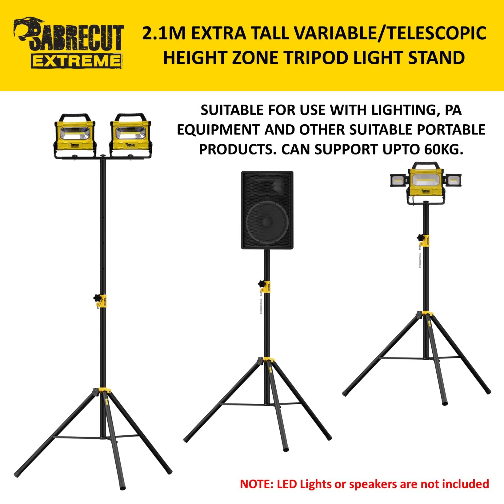 SabreCut 1pc SCLEDTRIPB Tripod Stand