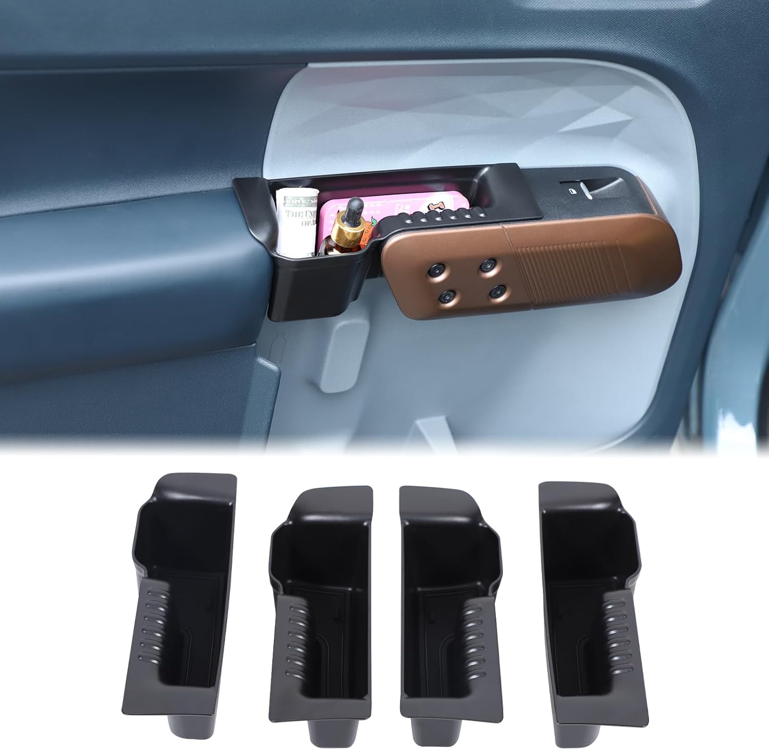 Aunginsy 車用ドアハンドルストレージオーガナイザー Ford Maverick 2022 2023 2024 2025に対応