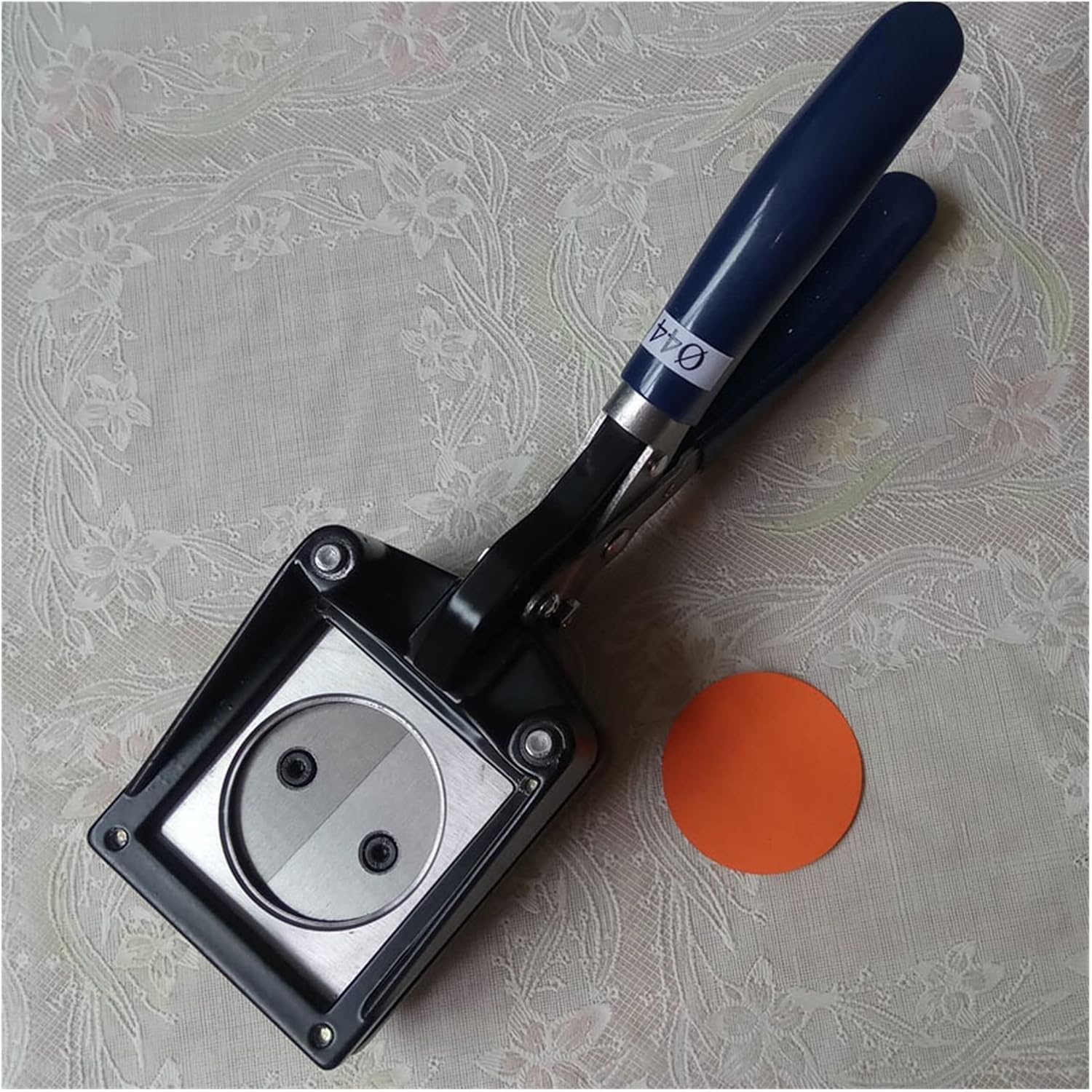 Handheld Graphic Punch Die Cutter - 25mm to 48mm for Paper Crafting, Badge Making, and DIY Projects - Versatile Sizes for Perfect Cuts (44mm Color Option)