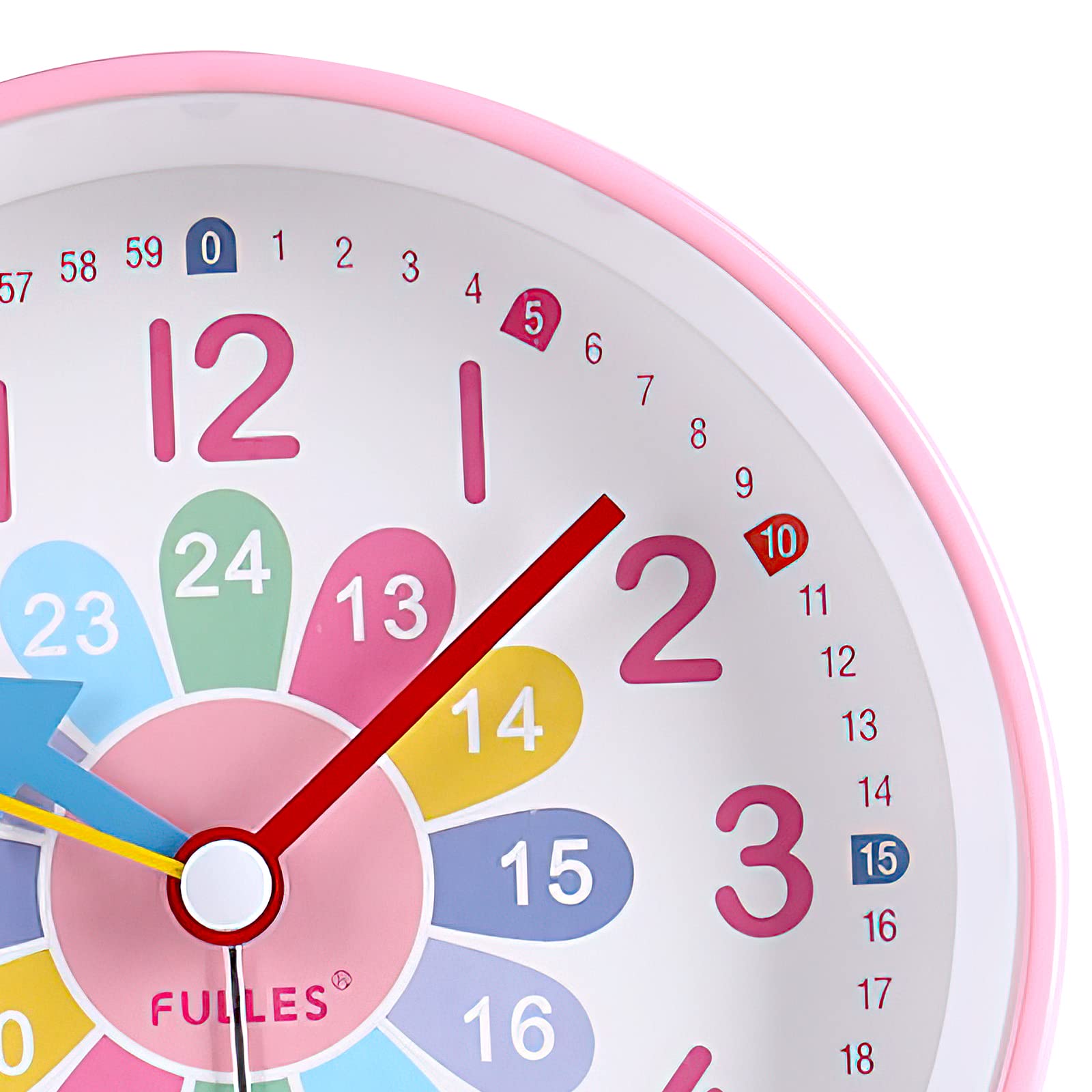 VOSSOT Réveil Numérique Enfants sans Tic-tac Silencieux Horloge Analogique Compact avec Veilleuse Snooze