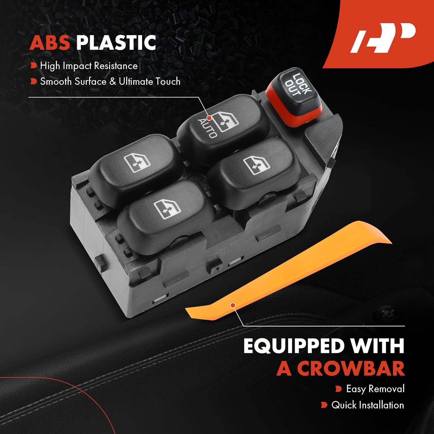 A-Premium Driver Side Power Window Switch Compatible with Chevrolet Lumina 1995 1996 1997 1998 1999 2000 2001