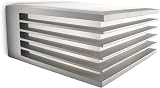 Philips Shades Outdoor Wall Light, IP44 Weather-resistant, Vertical Light, Durable, Aluminium, Light Grey, E27 Bulb Sold Separately - 3
