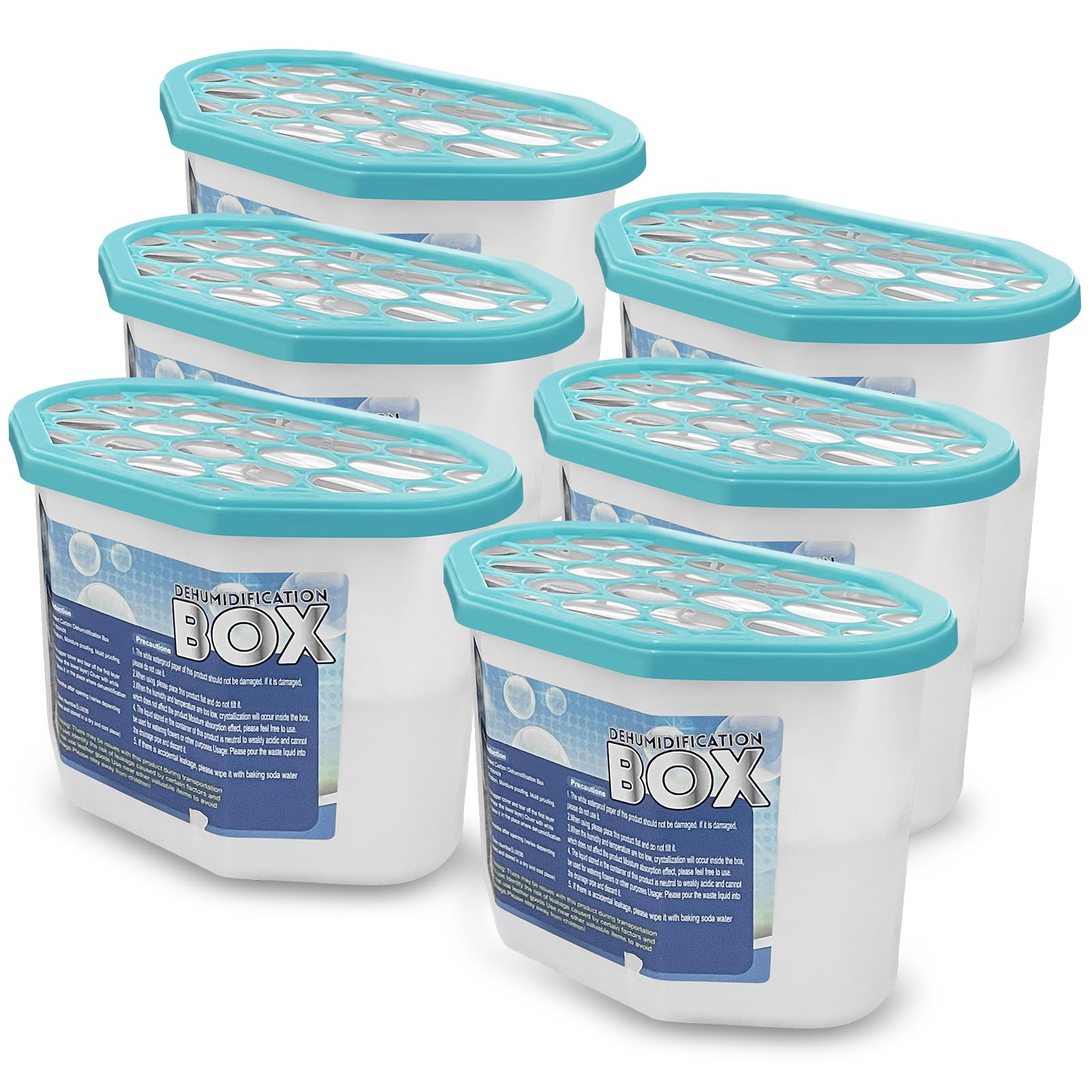 Dunkwckore 6PCS Deshumidificador, Antihumedad Habitacion Absorbe Humedad, Humedad Armario, Quita Olores y Absorbe Humedades para Moho Húmedo en El Hogar, Cocina, Armario, Dormitorio, Cocina, Coche