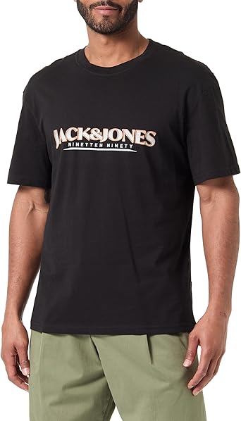 JACK & JONES Camiseta Para Hombre Jorgrand Branding Tee SS Crew