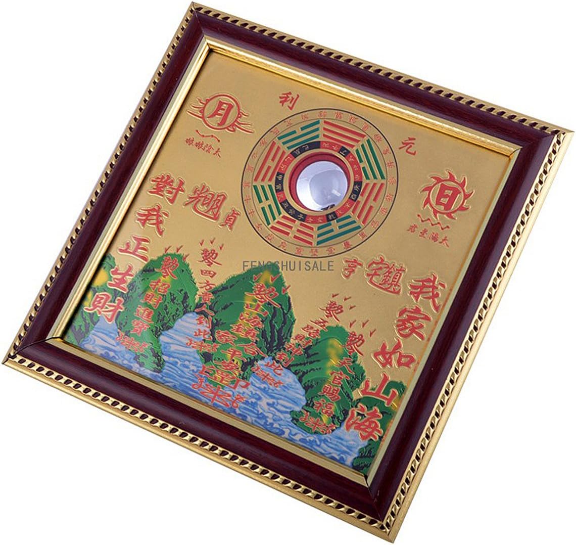 All-Round Taoist Feng Shui Protective Talisman Bagua Mirror Pakua + Free Red String Bracelet G9004