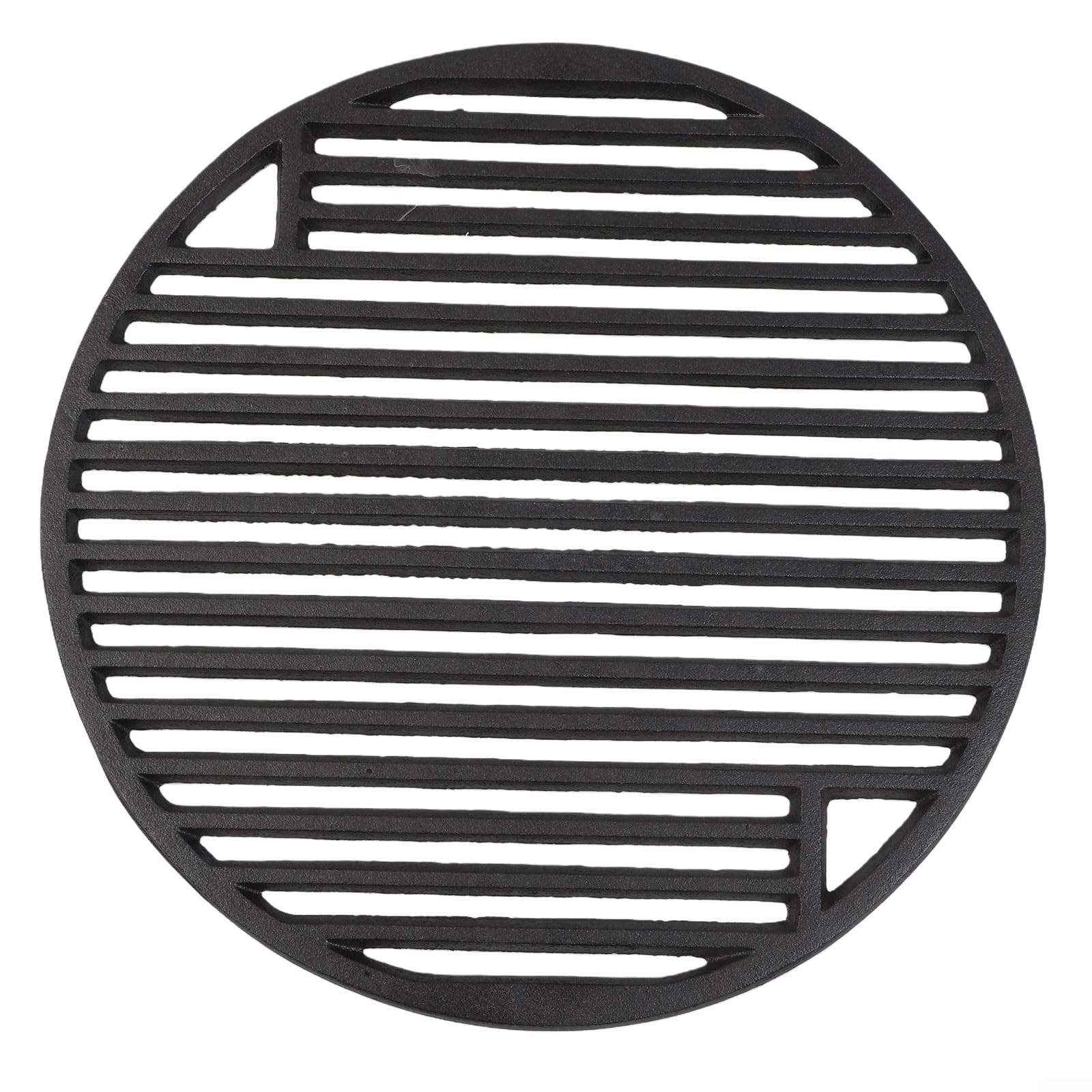 Griglia di ricambio per barbecue rotonda in ghisa, 30 cm, resistente, per cucinare all'aperto, campeggio, picnic e feste in giardino, ideale per grigliare appassionati
