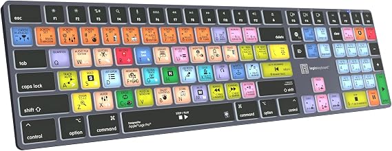 Logickeyboard Titan Wireless Backlit Keyboard for Logic Pro X - Mac