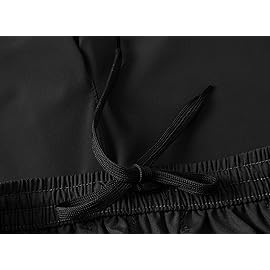 TBMPOY Men\'s Hiking Shorts Quick Dry Athletic Gym Workout Short with Zipper Pockets Black XXL