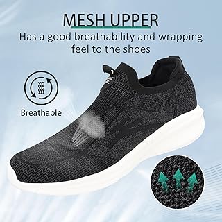 Giniros Zapatillas de Deporte Slip On Zapatillas Running Hombre Correr Jogging Caminar Bambas Gimnasio_1