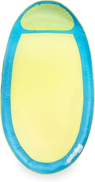 SwimWays Original Spring Float - Floating Swim Hammock for Pool or Lake - Lime/Light Blue, 6044237