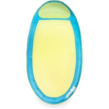 SwimWays Original Spring Float - Floating Swim Hammock for Pool or Lake - Lime/Light Blue, 6044237