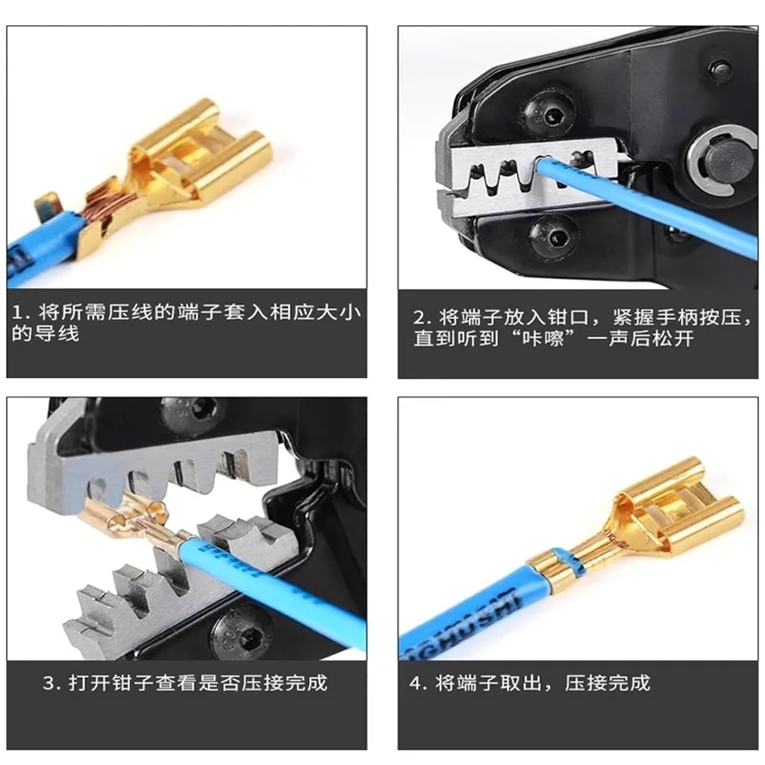 Wire Splice Connectors 400PCS 2.8mm 4. 6.3mm Female Spade Crimp Terminals Electrical Sleeve Wire Wrap Connector for All Gauge Wire Electrical Repair＆Installation(4.8mm)