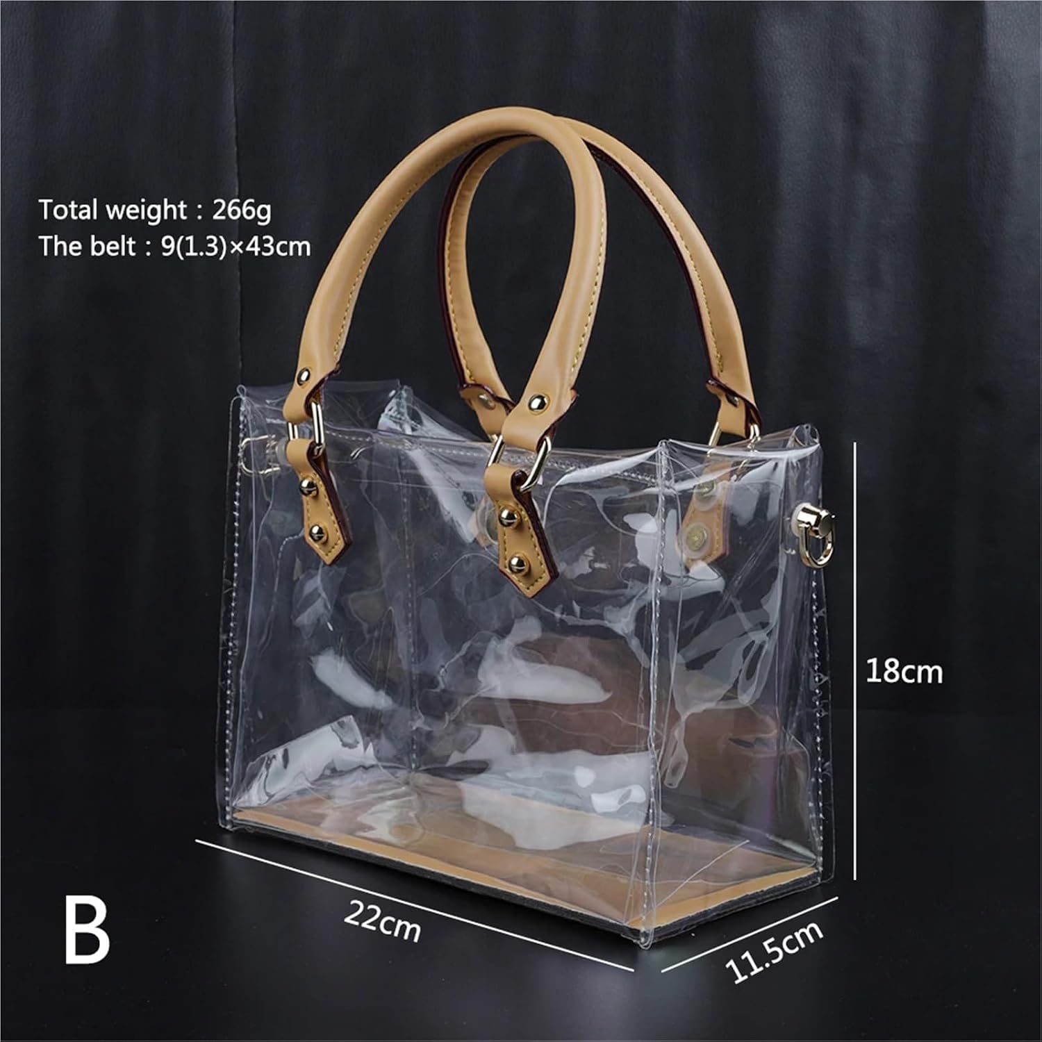 Fashion TPU Clear Tote Bag DIY Kit Large Capacity Handbag Making image 2