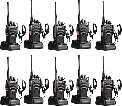 Miniatura 8 de pxton Radios bidireccionales Walkie Talkies de largo alcance para adultos con auriculares radio de mano de 16 canales de 2 vías recargable con
