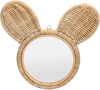 H nging Mirror, High Definition R tt n Mirror W ll Decor tive M keup Mirror for B throom or Hotel Use.