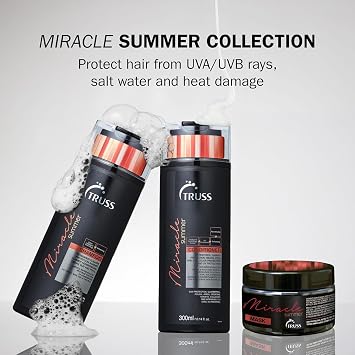 TRUSS Miracle Summer Hair Mask, Seasonal Protection, 6.35oz | Specialized deep conditioning hair mask formulation for summer hair care.