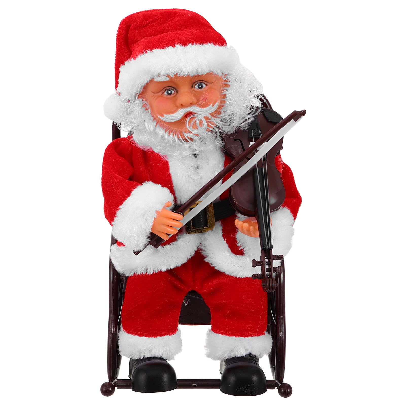 BESPORTBLE Juguete De Papá Noel Musical Eléctrico con Silla De Ruedas para Fiestas De Navidad y Decoración Creativa Obsequio Adultos