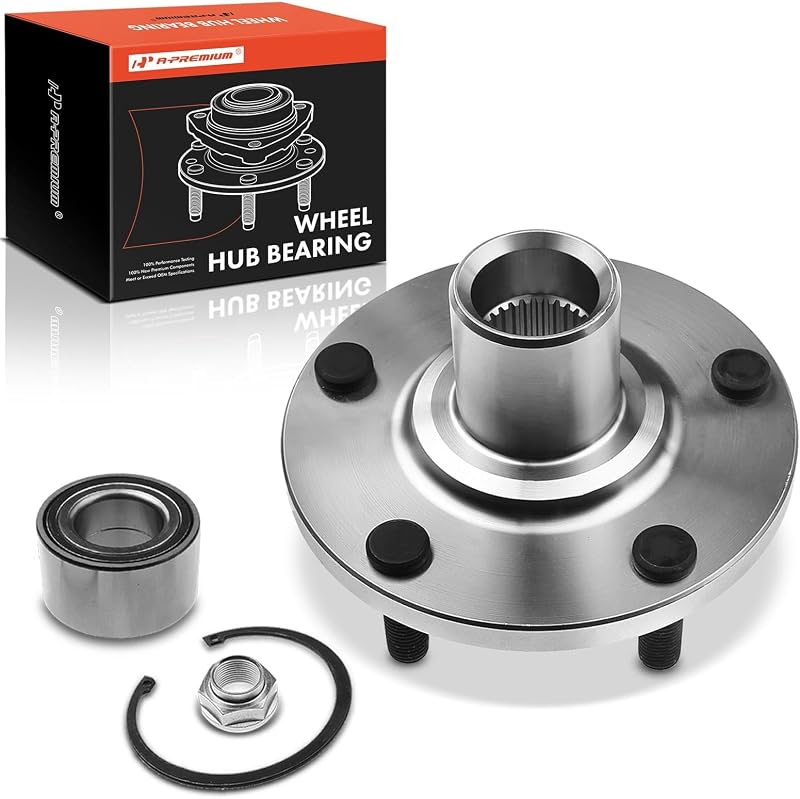 Kit de rolamento e cubo de roda dianteiro A-Premium com 5 prisioneiros