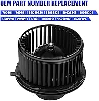 Vista 4 de Motor de ventilador de aire acondicionado con ventilador Compatible con 2003 2004 2005 2006 Chevy Silverado 1500 2500 Suburban Avalanche GMC Sierra
