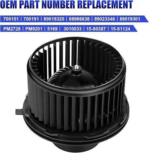 Miniatura 4 de Motor de ventilador de aire acondicionado con ventilador Compatible con 2003 2004 2005 2006 Chevy Silverado 1500 2500 Suburban Avalanche GMC Sierra