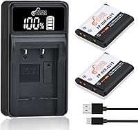 Vista 1 de Pickle Power EN-EL19 NP-BJ1 Batería y Cargador LED USB Compatible con Nikon Coolpix S32 S33 S100 S2800 S3100 S3200 S3300 S3500 S3600 S3700 S4100