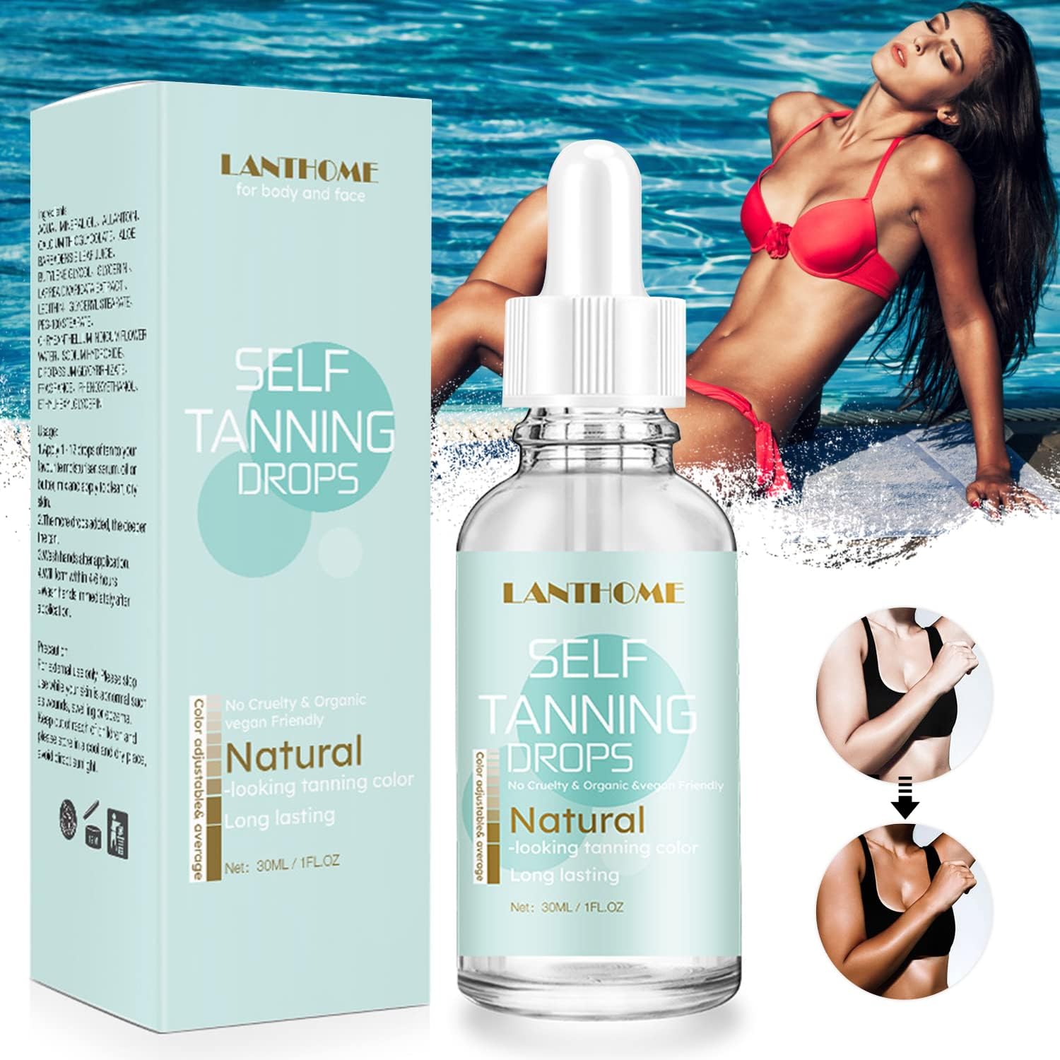 J TOHLO Self Tanning Lotion Fake Tan Lotion (04)