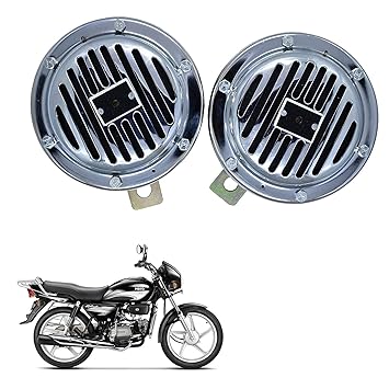 Vagary Bikes Horn Loud Air Horns Motorbike Classic Horns (Set of 2) for Hero Splendor Plus