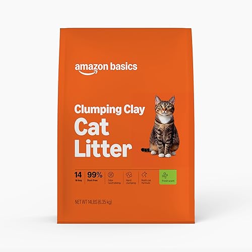 Amazon Basics Clumping Cat Litter, Fresh Scent, Hard Clumping Formula,
