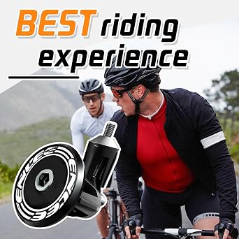 Bike Handlebar End Plugs, Handlebar End Caps, Bicycle Handlebar Plugs, for Road Mountain Bikes, Aluminum, Beautiful, Lightweight, Easy to Install, (Set of 2)-Black