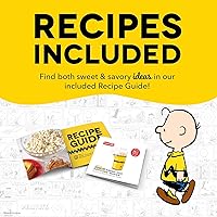 Vista 6 de Peanuts DASH Fresh Pop Popcorn Maker - Oil-Free, Air Popcorn Popper - With Measuring Cup & Recipe Guide - Perfect for Movie Nights - 16 Cups