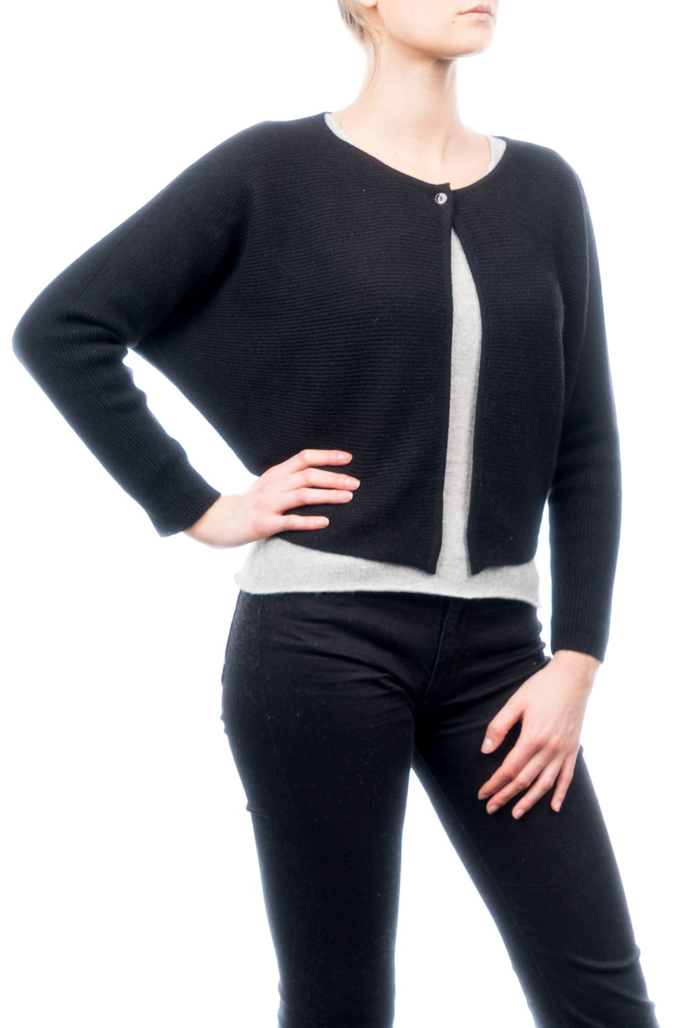 DALLE PIANE CASHMERE Cardigan Donna 100% Cashmere | Maglione caldo e morbido per autunno e inverno, elegante da regalare per lei e per lui, autentico lusso Made in Italy