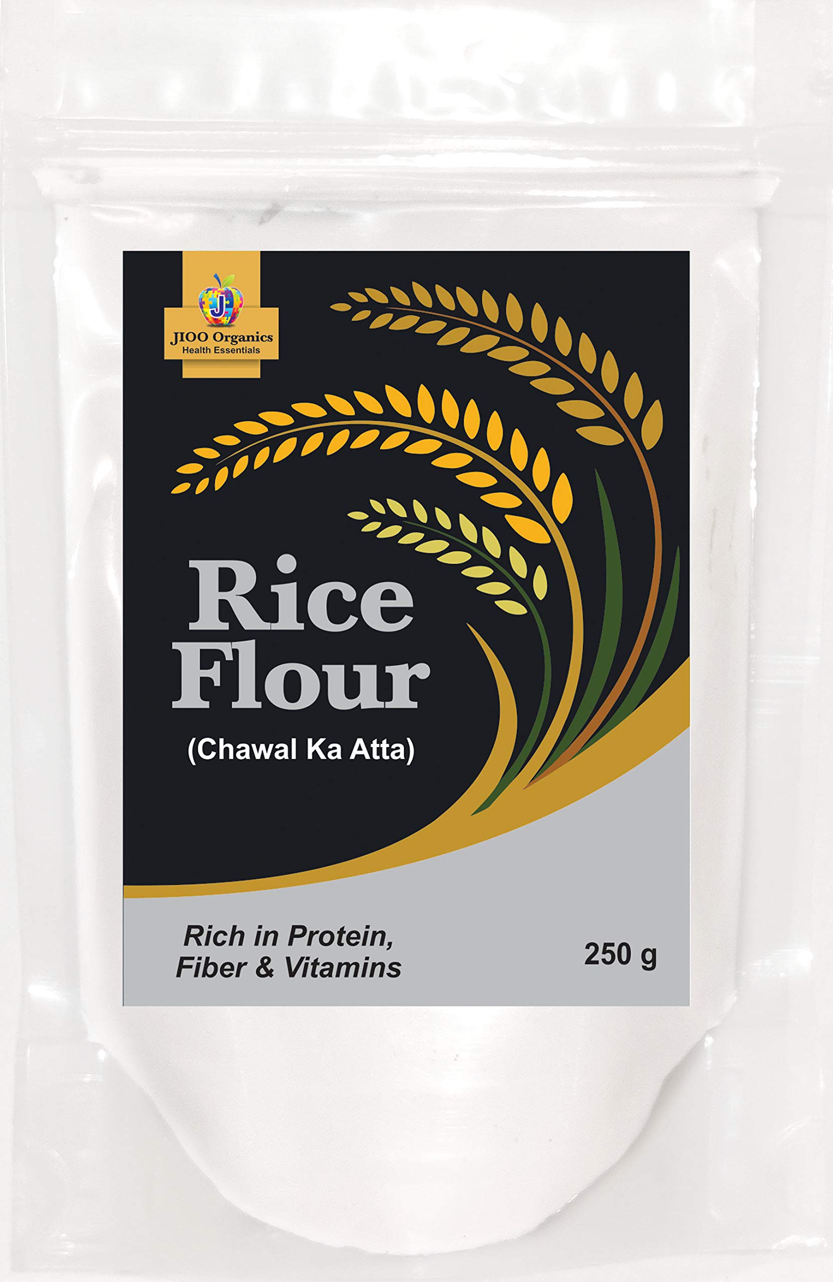 Jioo Organics Premium Rice Flour or Chawal ka Atta Pack Of 250 g