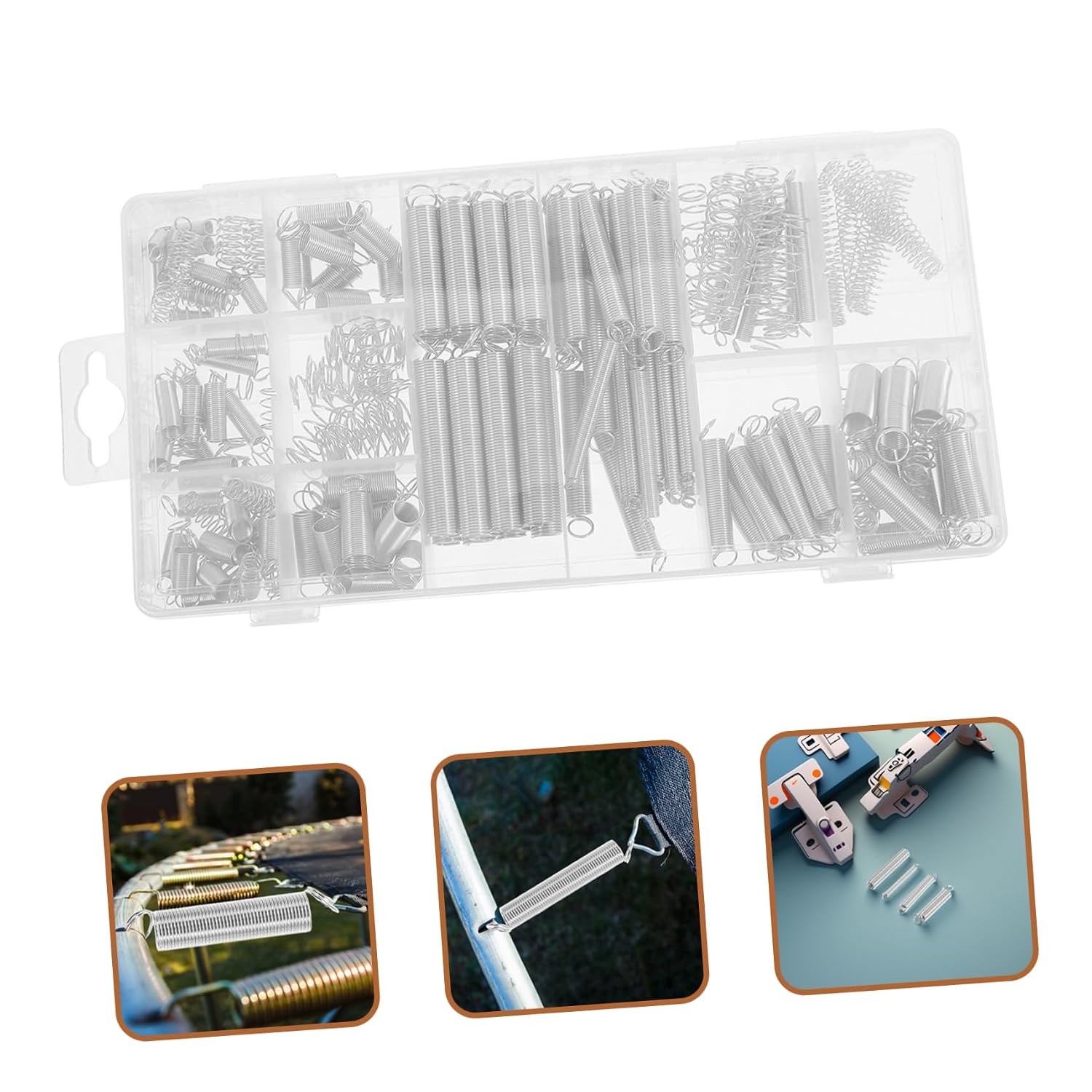 CHILDWEET 200Pcs Spring Assortment Kit Compression and Extension Springs for DIY Projects Home Repairs and Mechanical Maintenance Versatile Use Vehicles and Machinery