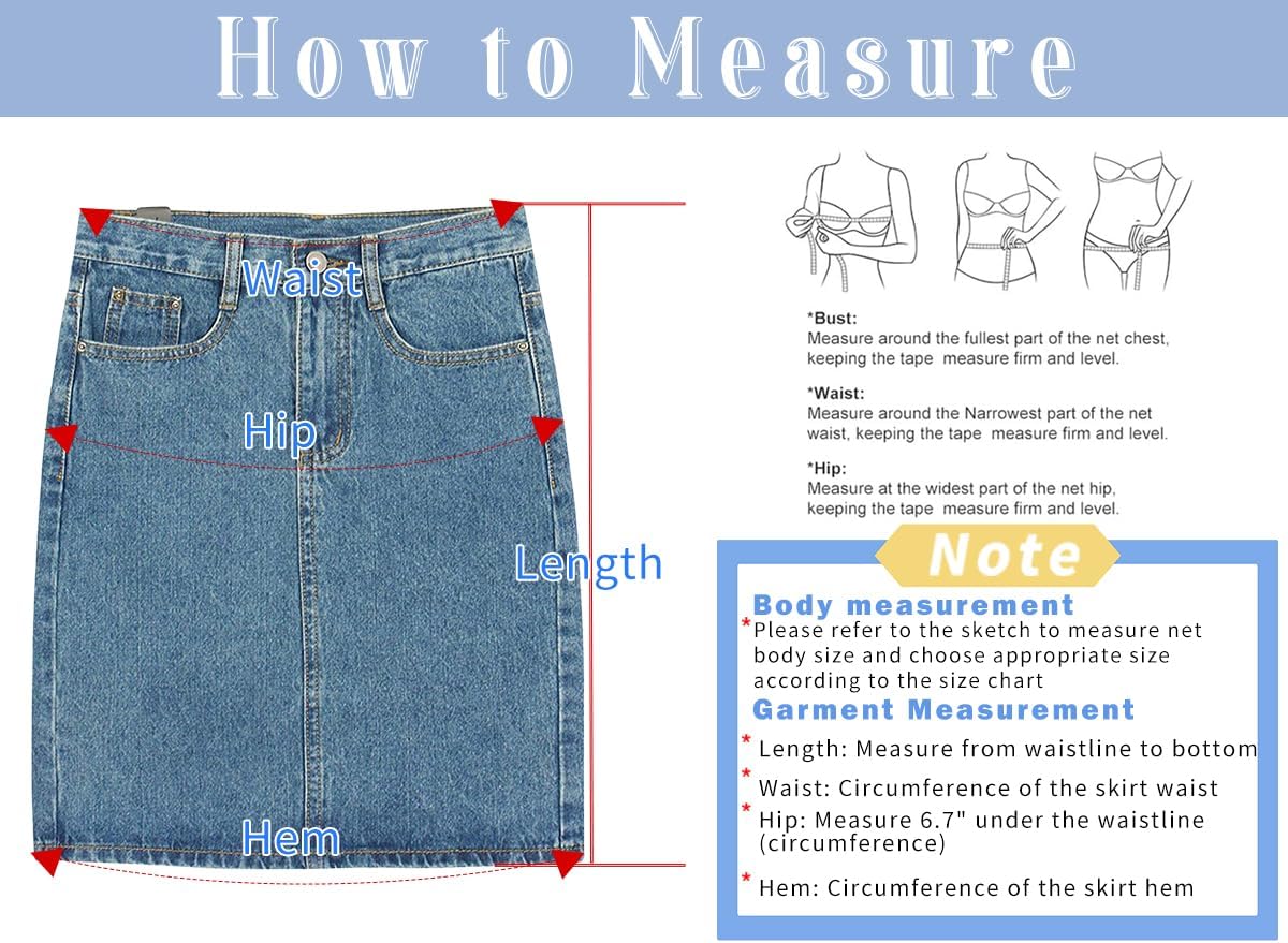 chouyatou Women's Basic Five-Pocket Rugged Wear Denim Pencil Skirt with Slit