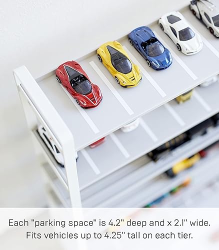 Miniatura 4 de Yamazaki - Organizador y exhibidor de vehículos de juguete estante para juguetes un solo tamaño color blanco