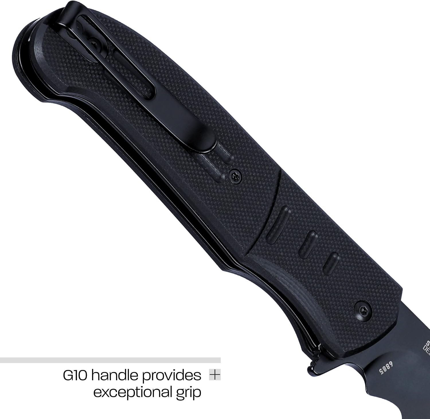 CRKT Ignitor EDC Folding Pocket Knife: Assisted Opening Everyday Carry, Serrated Edge Blade, Veff Serrations, Thumb Stud, Liner Lock, G10 Handle, Pocket Clip 6855