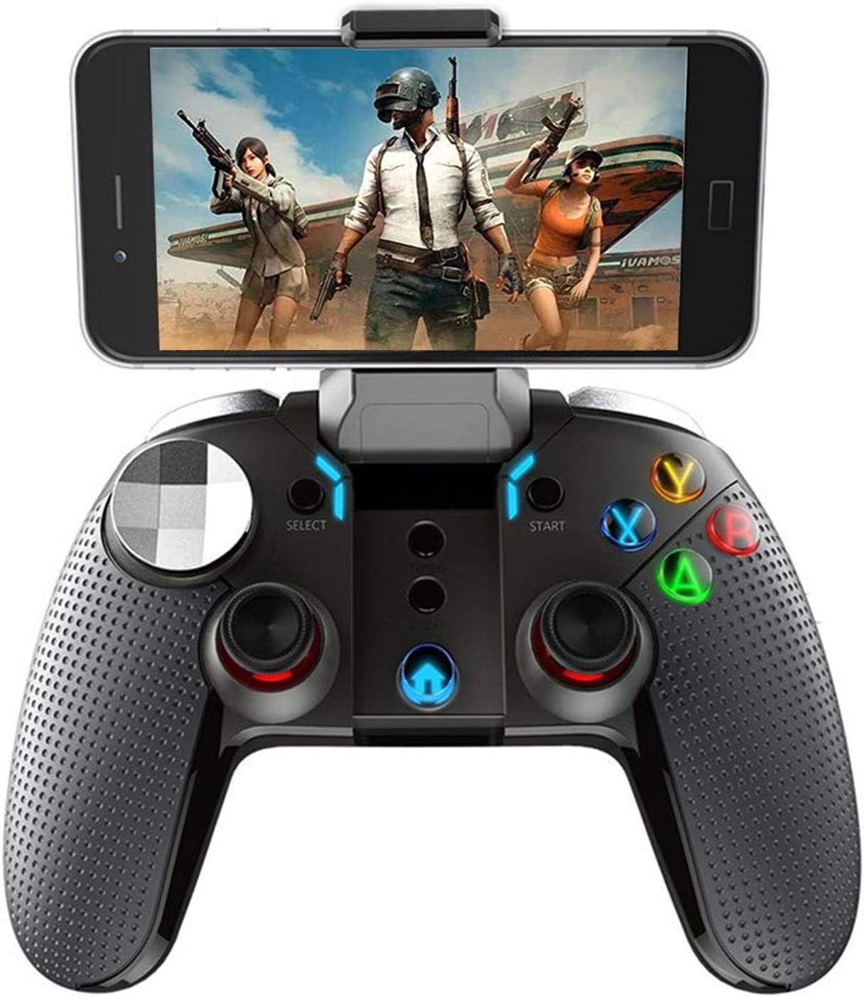 COOLBABY Bluetooth Wireless Game Controller Turbo Function With LED Lights Gamepad For Android/iOS/PC Black
