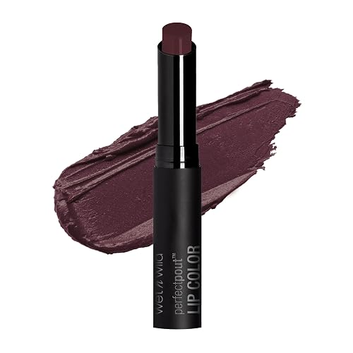wet n wild Perfect Pout dark red oxblood lipstick