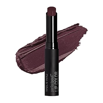 wet n wild Perfect Pout Lipstick, Dark Red My Blackberry Broke, Vegan | Gluten-Free | Cruelty-Free | Lip Color, Lip Color