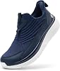 fitville slip-on trainers mens walking shoes extra wide sports shoes lightweight running shoes breathable jogging fitness outdoor gym slip-on shoes