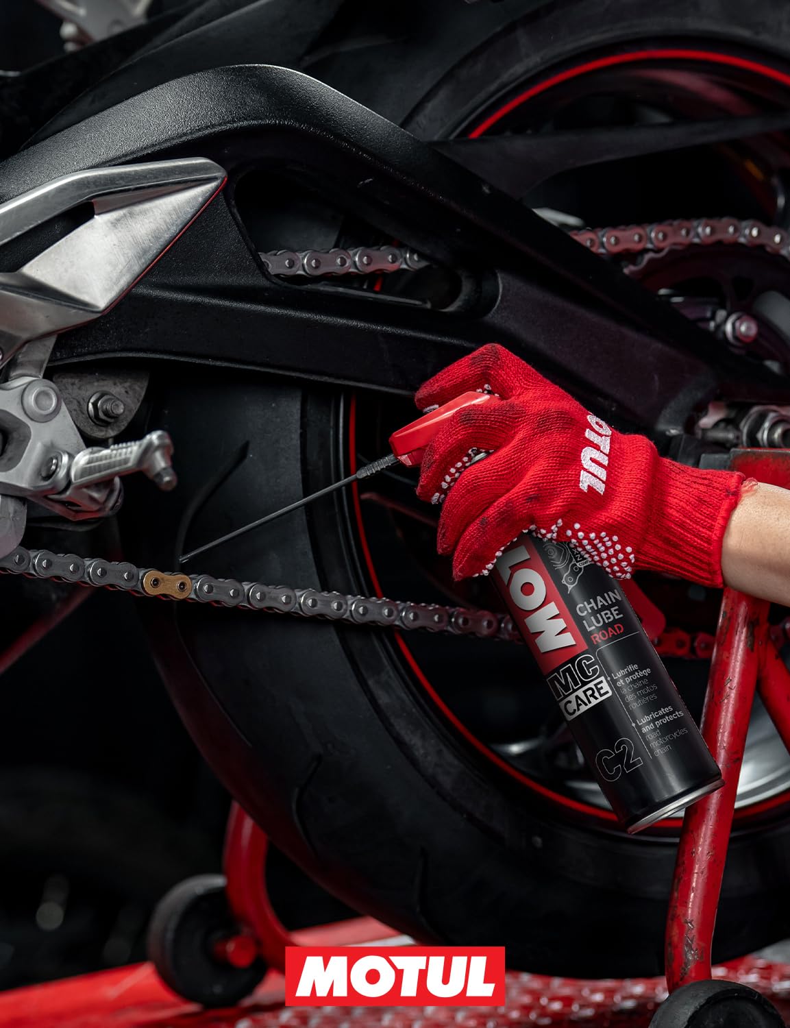 MOTUL 102981 C2 Chain Lube Road - Lubrificante per catena, 400 ml