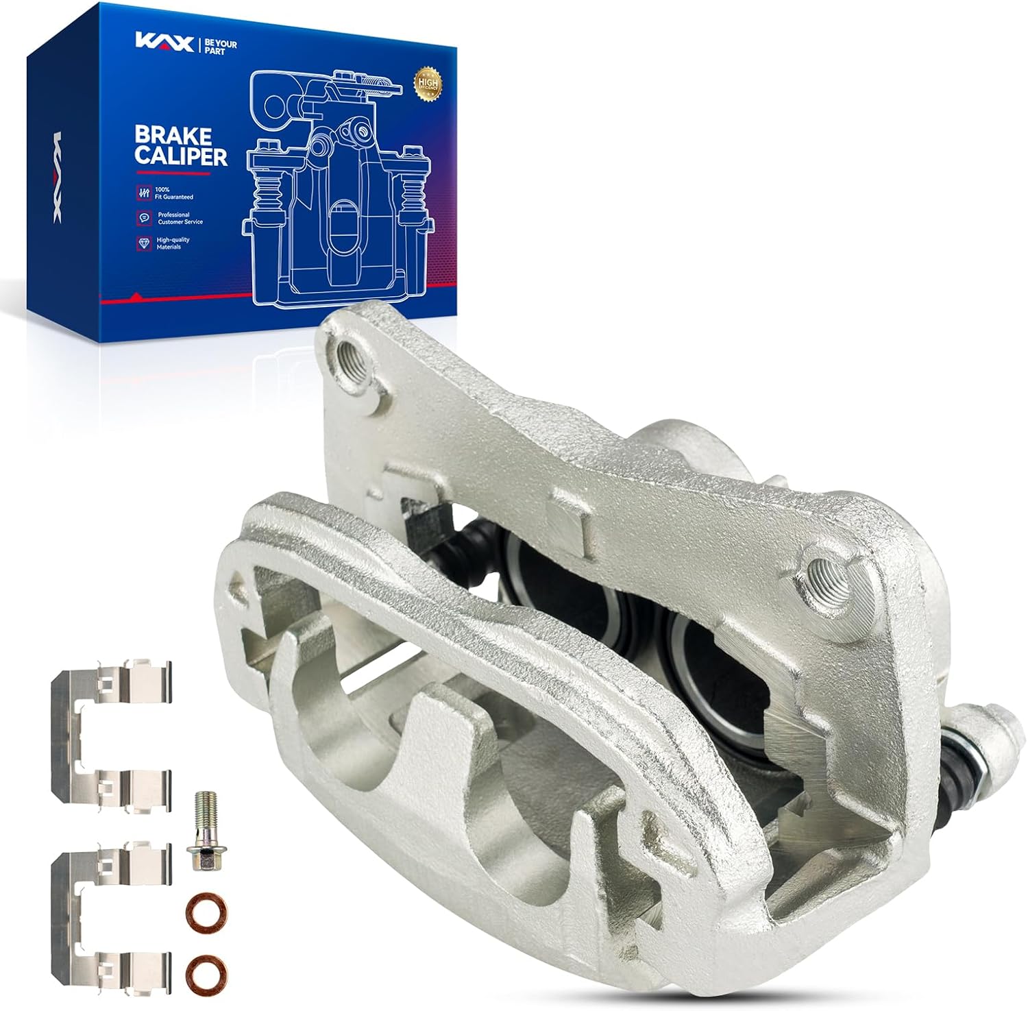 KAX Disc Brake Caliper Assembly for Saab 9-2X Subaru Impreza Baja WRX XV Crosstrek 2002-2014 Outback Legacy 2003-2018 Forester AWD, Front Left Driver Side 19B2683B M10x1.0-0.39 in-1.685 in Front Left