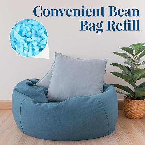 Miniatura 5 de Frienda Relleno de puf de 5 libras a granel, relleno de espuma viscoelástica, relleno de espuma suave triturada para relleno de puf, almohada de