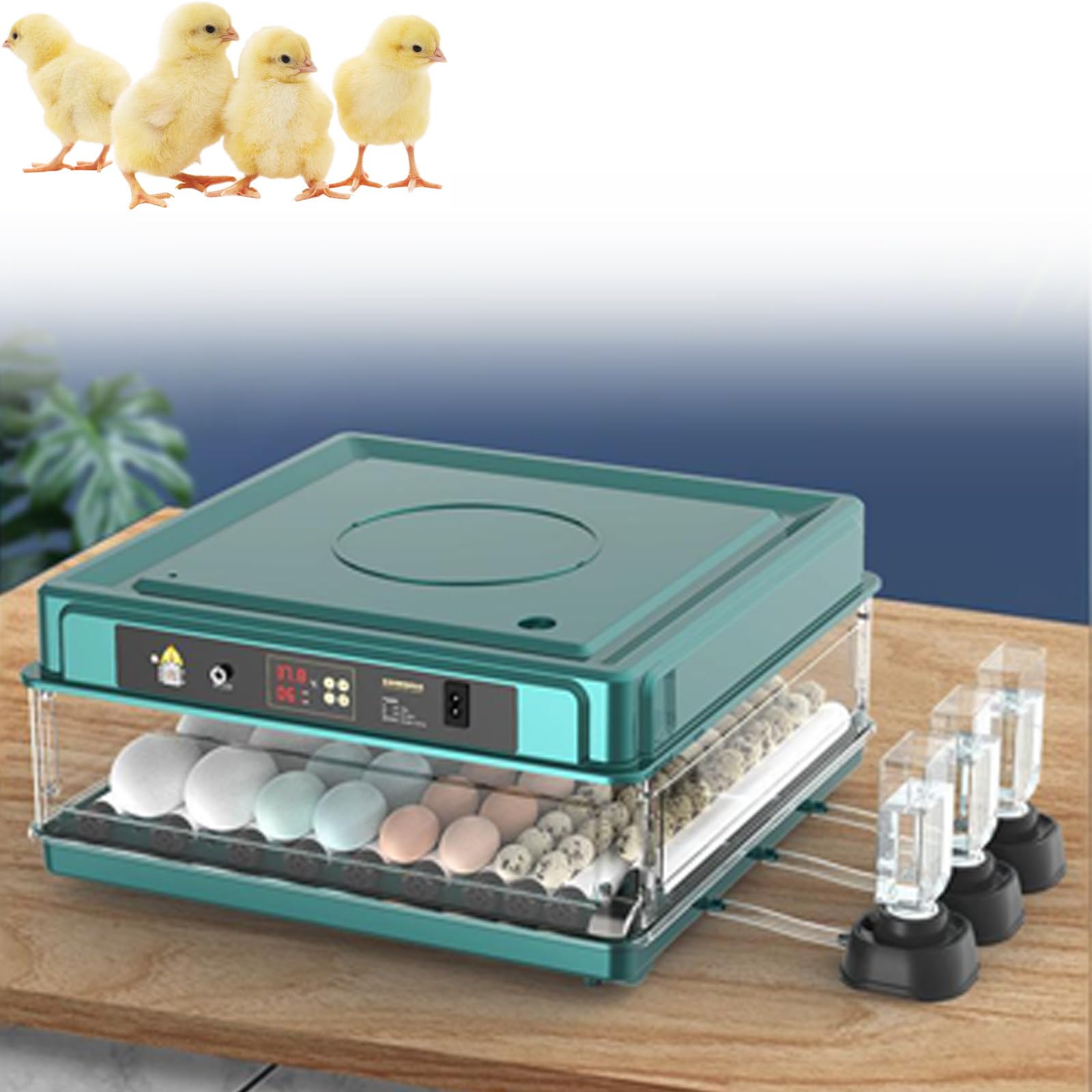 SPECIALBIEGEBUY Chicken Incubators for Hatching Eggs, Temperature & Humidity Digital Display And Auto Egg Turner Built-In, Works Great For Hatching Quail, Duck And Goose Fertile Eggs