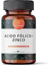 Acido Fólico 5mg + Zinco 15mg 60 Cápsulas