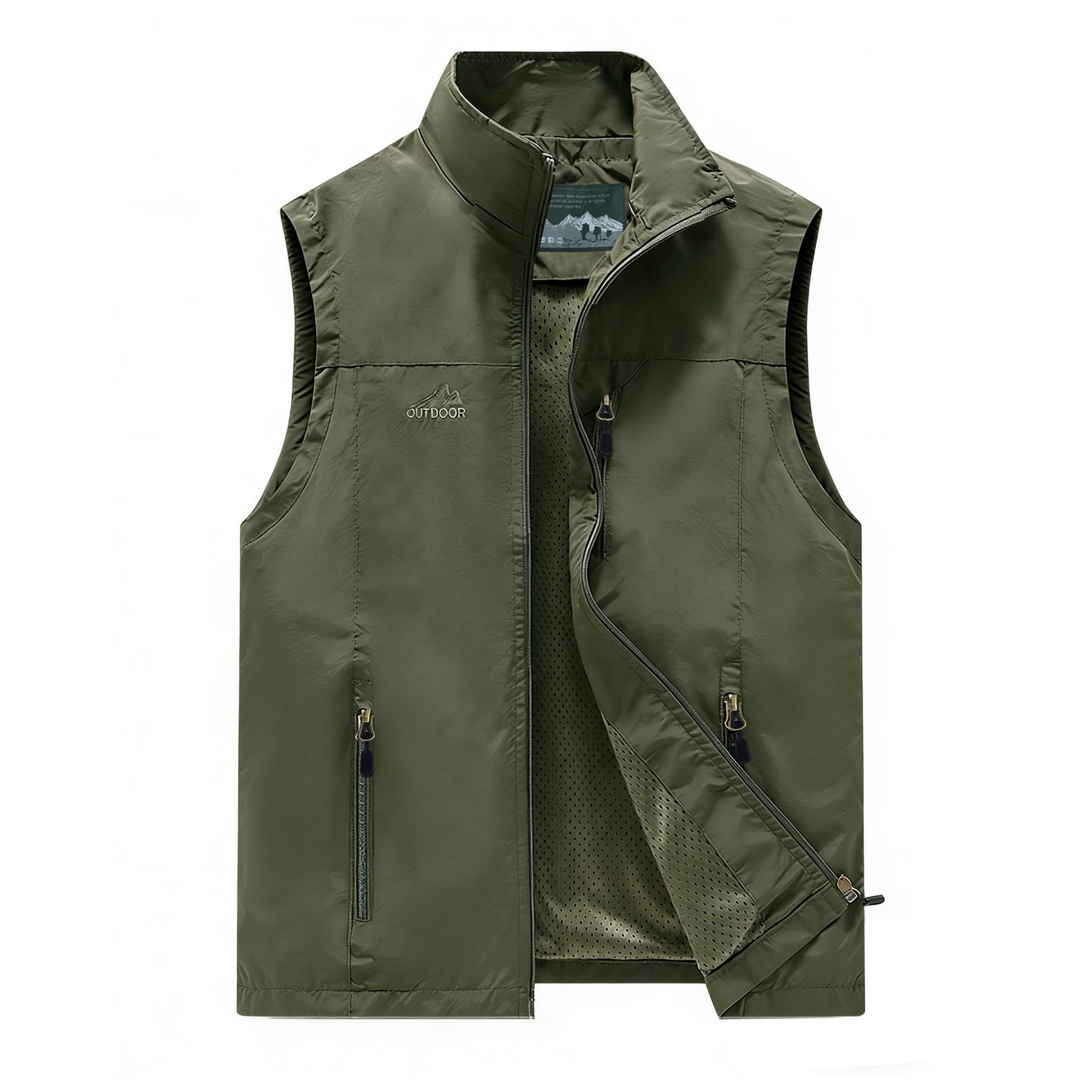 Vivikivi Herren Outdoor Weste Sommerweste Herren Leicht Sommer Anglerweste Camping Arbeitsweste Atmungsaktiv Ärmellose Jacke